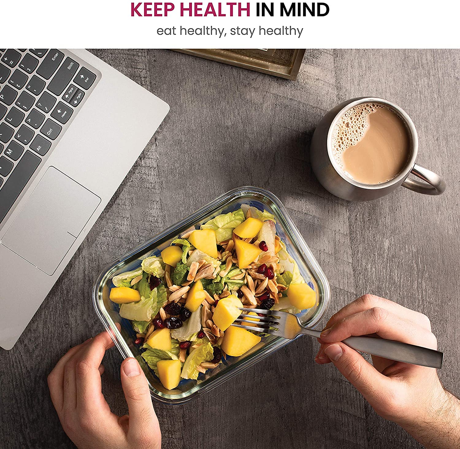 G2J BROTHERS 3 Piece Glass Meal Prep Containers, Food Storage Lunch Containers With Lids, Microwave, Oven, Freezer And Dishwashe